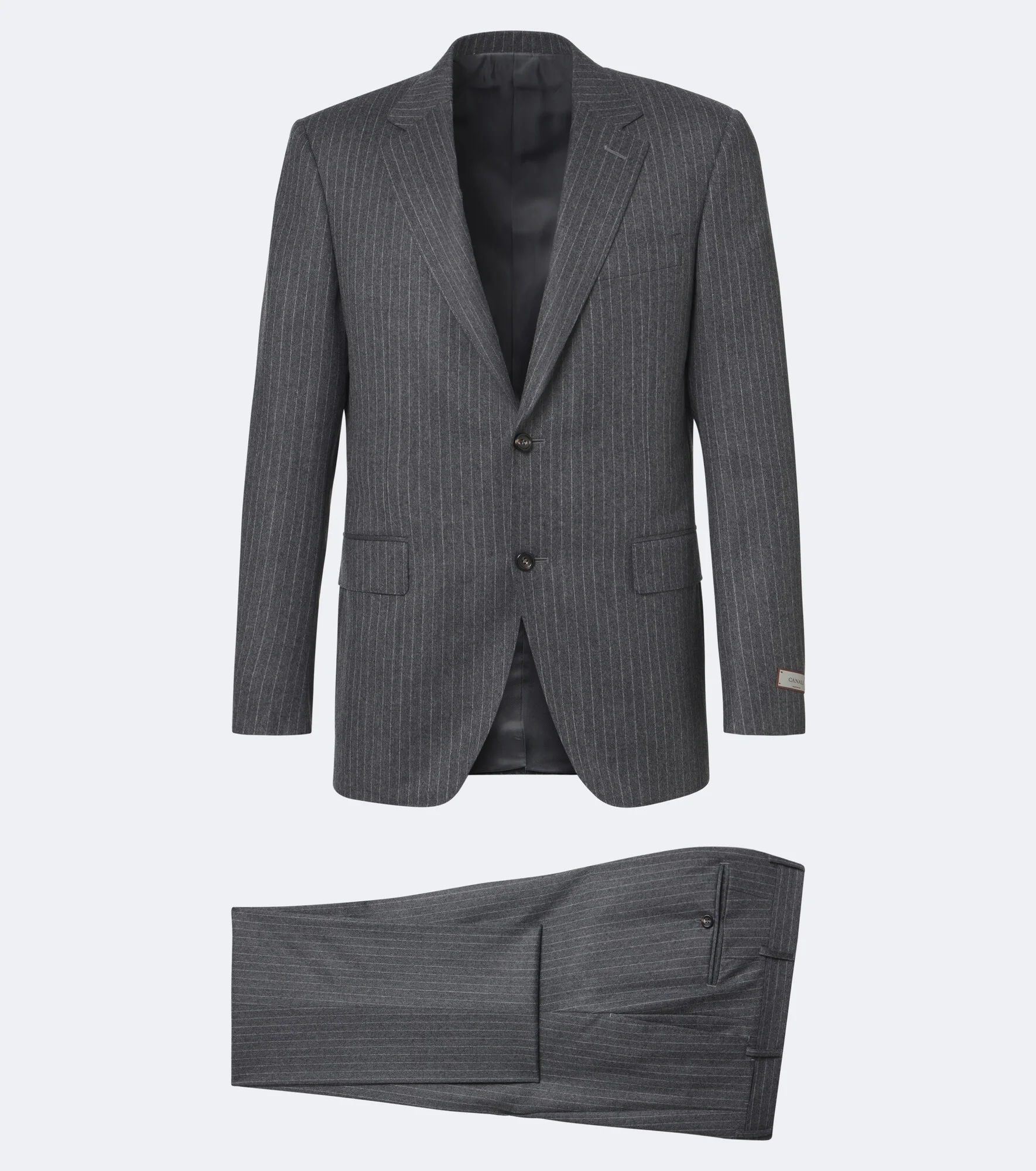 Chalk stripe wool suit - 1