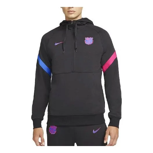 Nike FC Barcelona Contrasting Colors Hoodie 'Black' DB7814-014 - 1