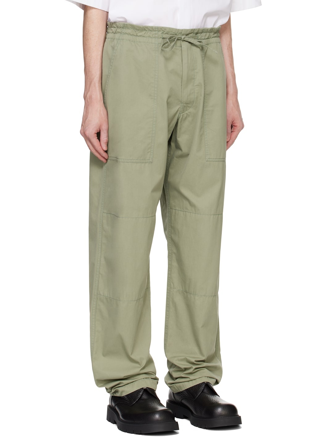 Green Light Cotton Twill Trousers - 2