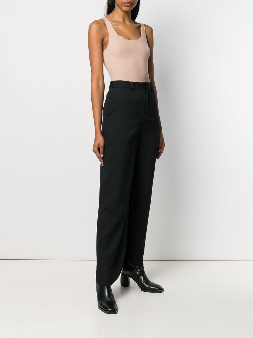 classic wide-leg trousers - 3