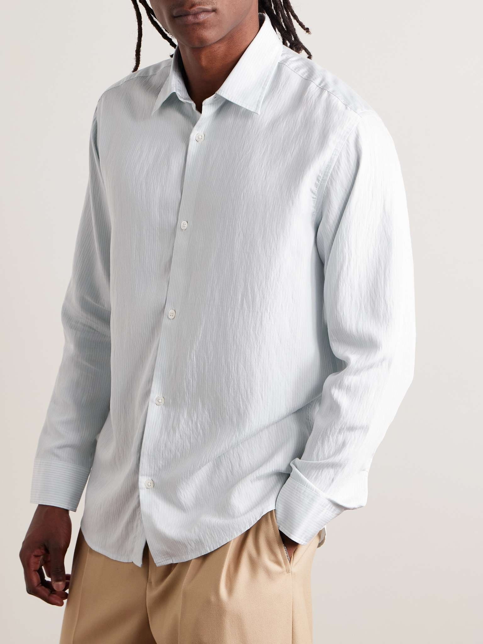 Freddy 5330 Striped Lyocell-Blend Shirt - 3