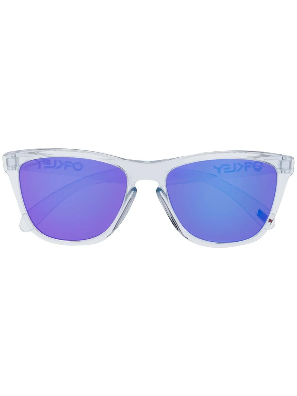 transparent square frame sunglasses - 1