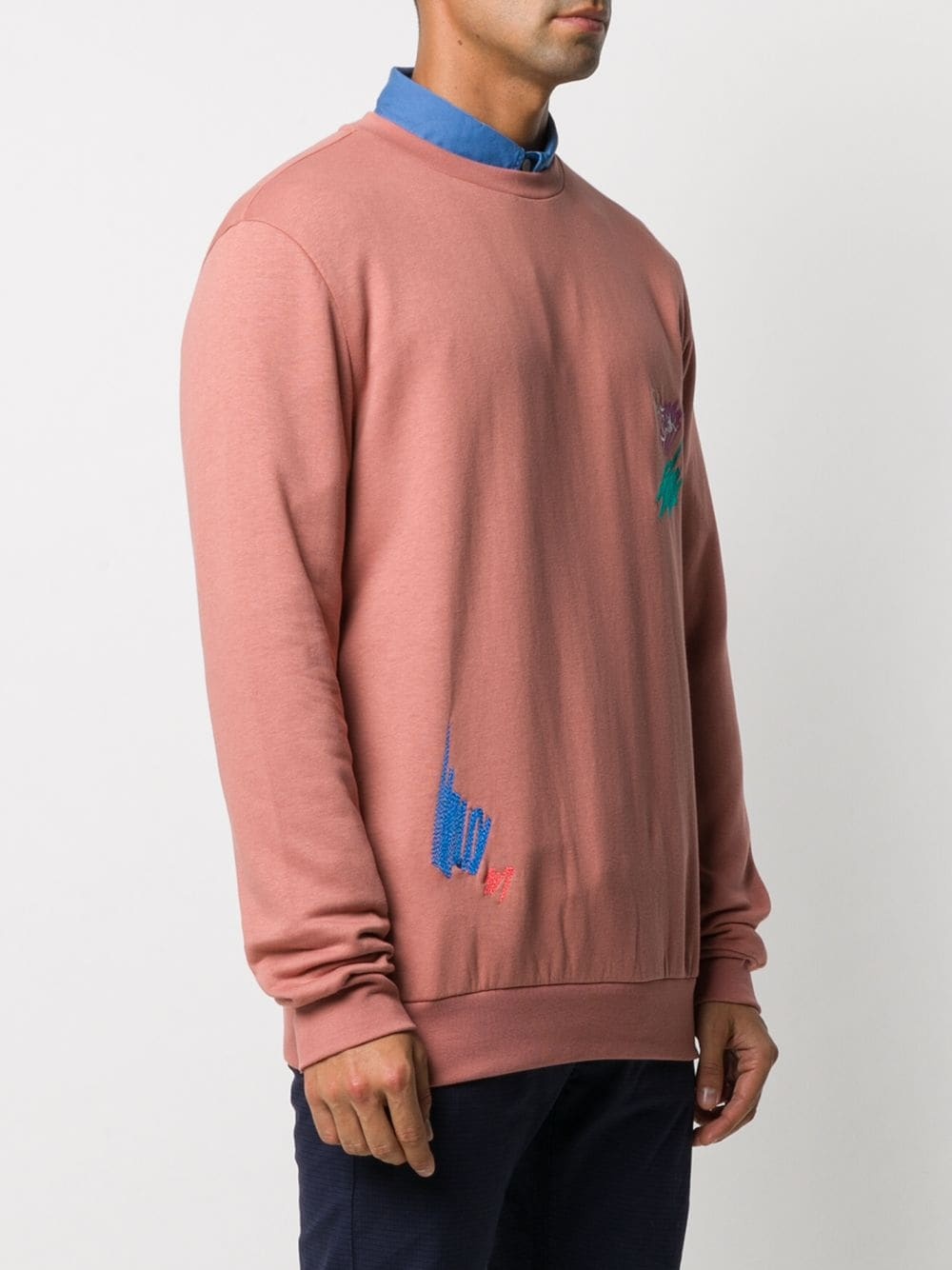 embroidered logo scrawl sweatshirt - 3