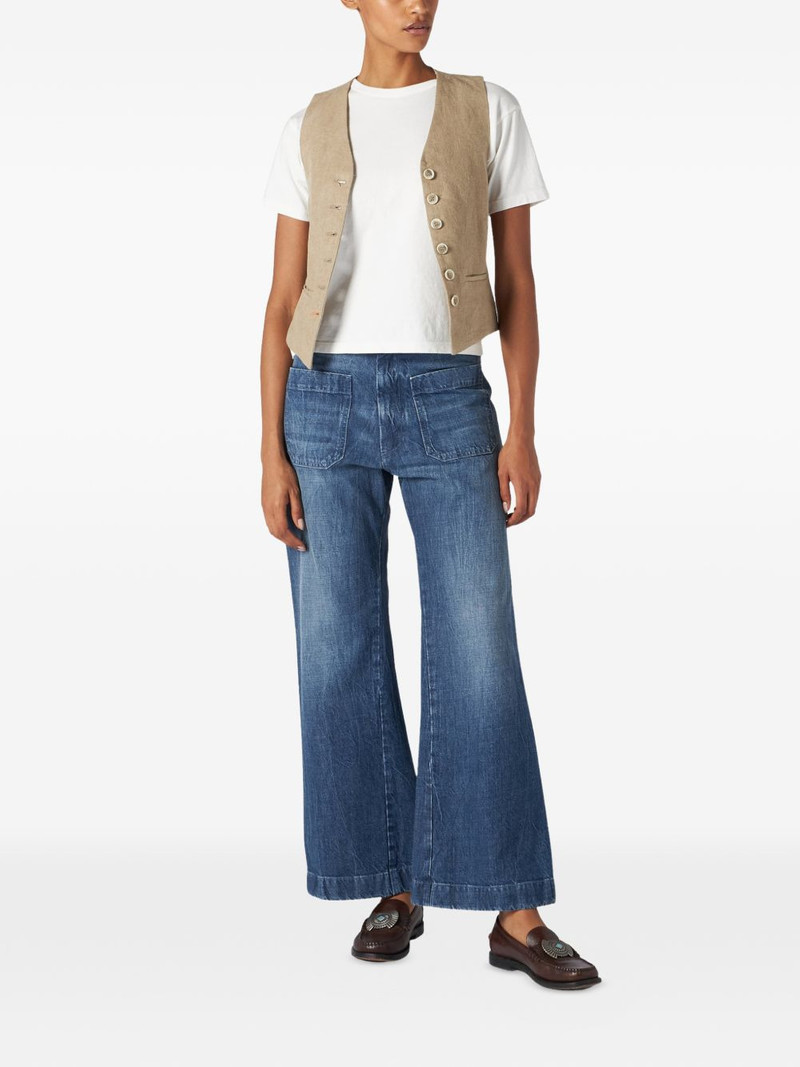 FORTELA Demi button welt-pocket waistcoat outlook