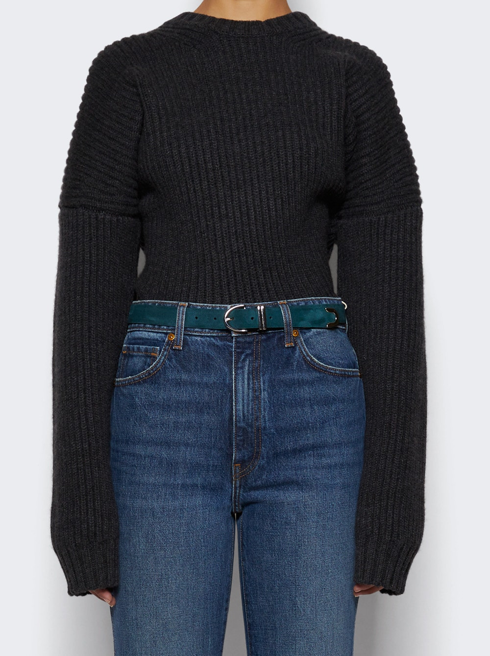 Bambi Belt English Green Suede - 2