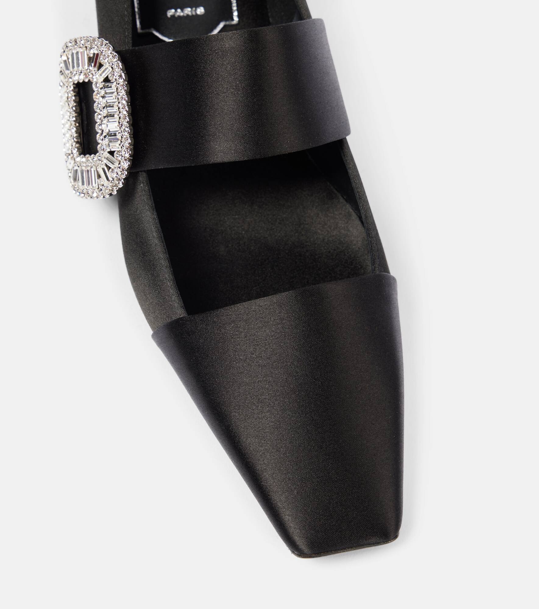 Embellished satin ballet flats - 5