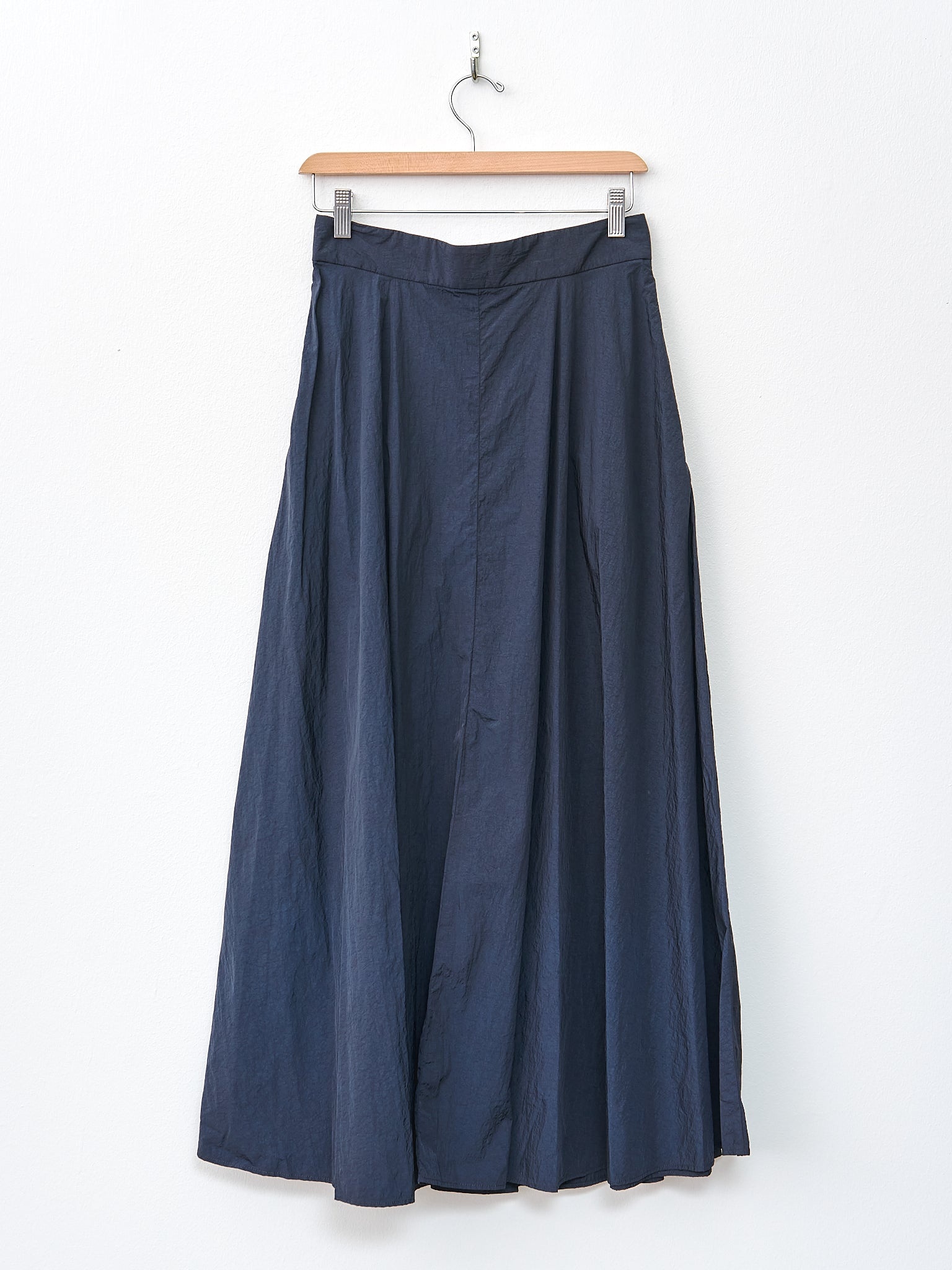 Hand Dyed Nylon Flared Skirt - Navy - 6