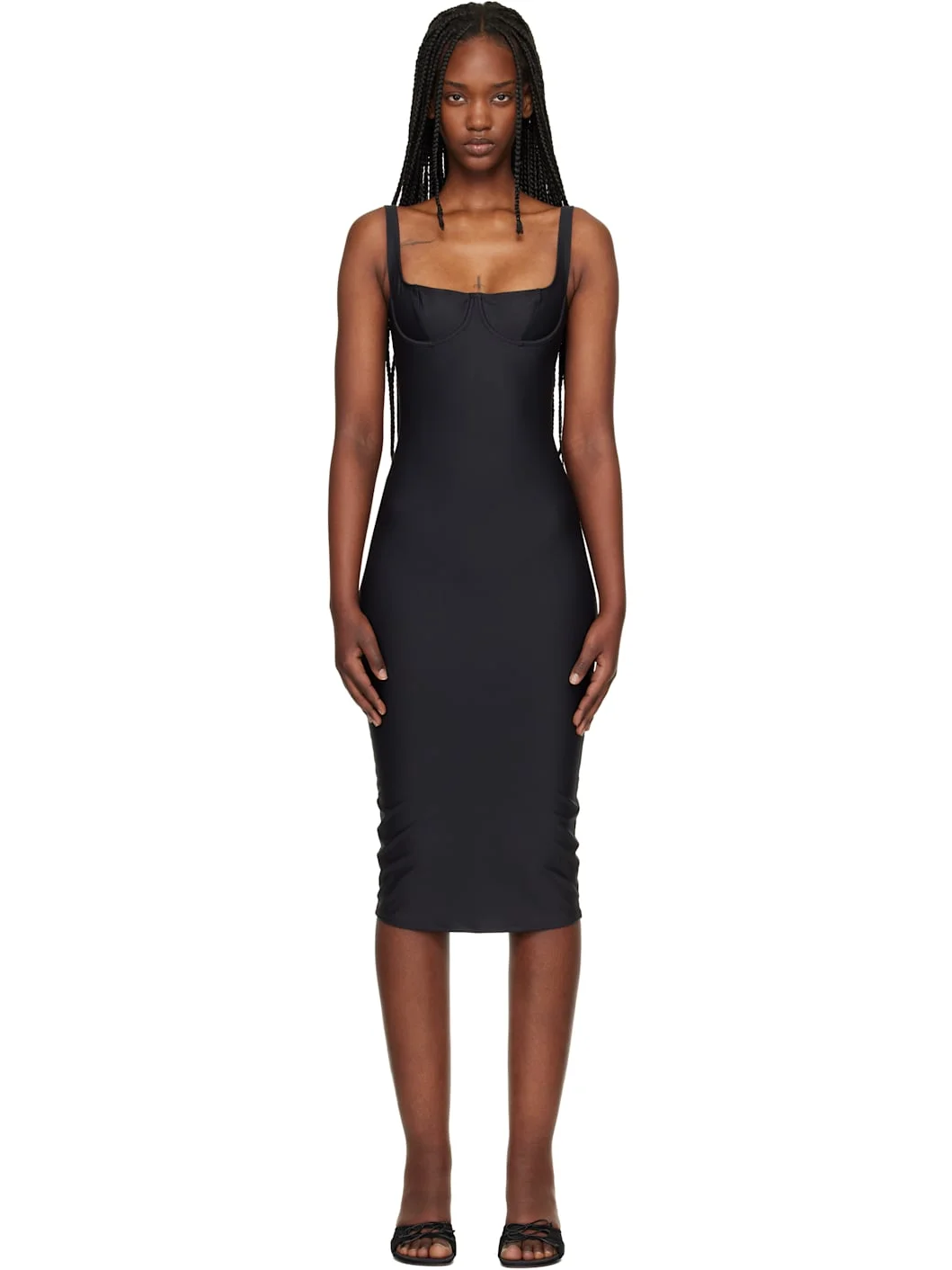 Black 'SKIMS Body' Midi Dress - 1