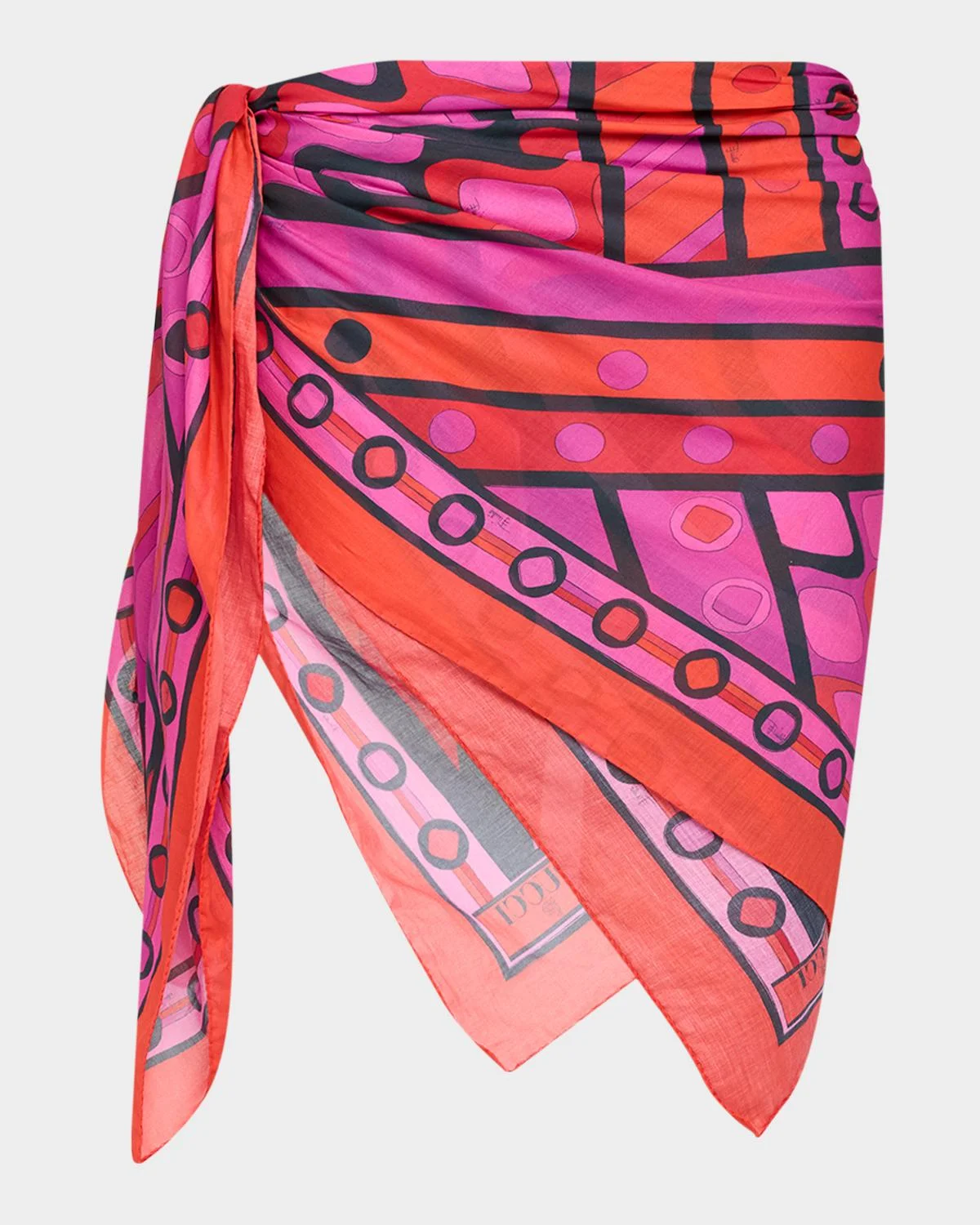 Mixed Print Cotton Pareo - 1