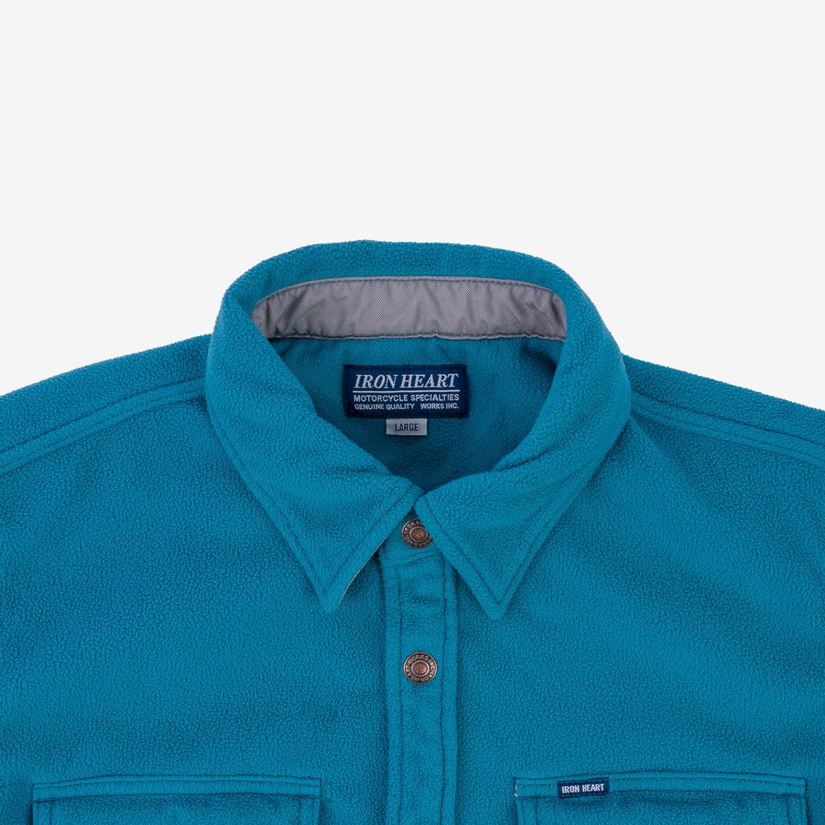 IHSH-287-TUR Micro Fleece C.P.O Shirt - Turquoise - 7