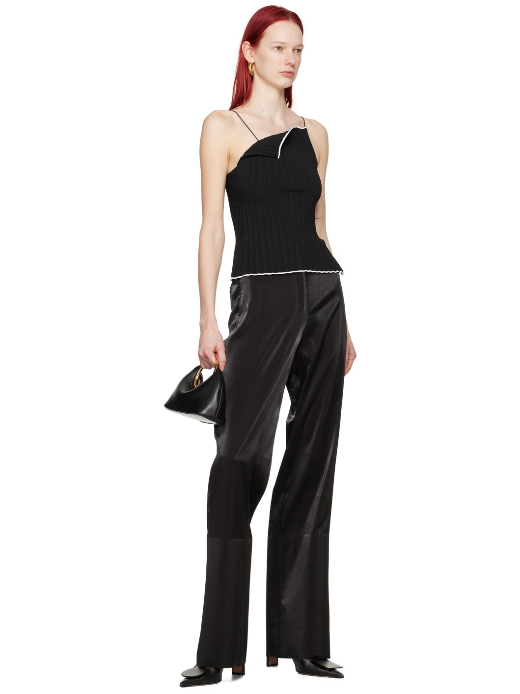 Black Les Sculptures  'Le pantalon Cubo' Trousers - 4