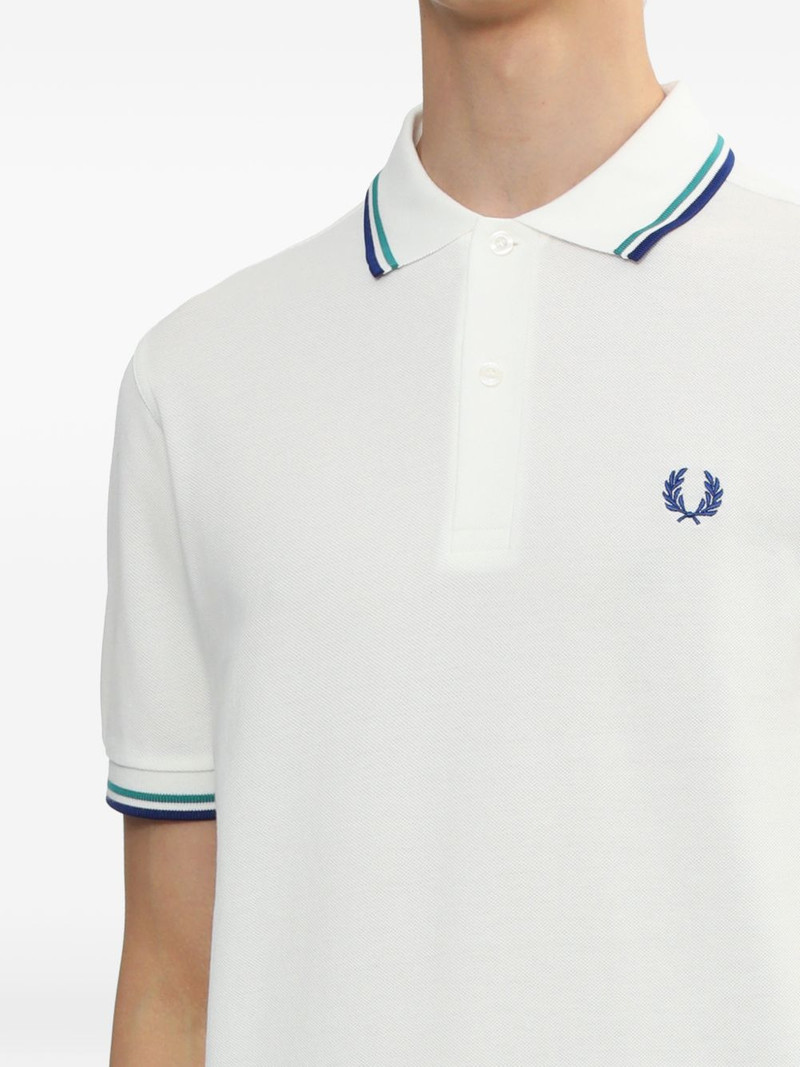 tipped short-sleeve polo shirt 5