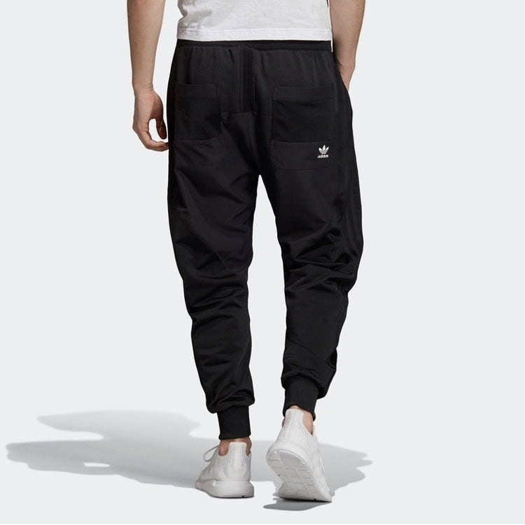 adidas originals Pt3 Sweat Pant Bundle Feet Sports Pants Black ED5797 - 4