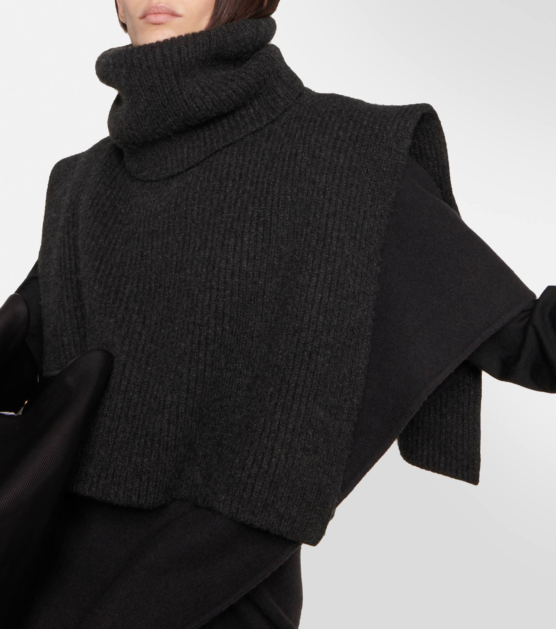 Emmit ribbed-knit cashmere collar - 3
