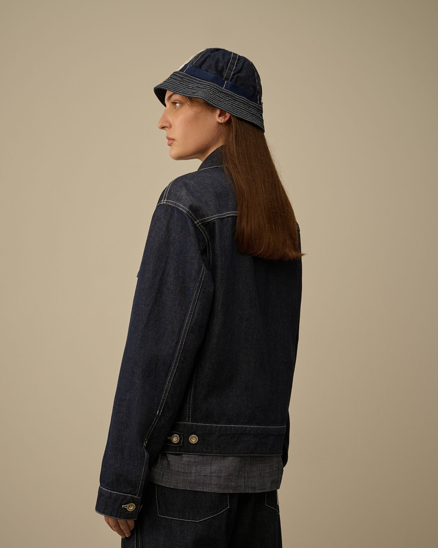 3/1 Hand Plated Denim Short Jacket - 7
