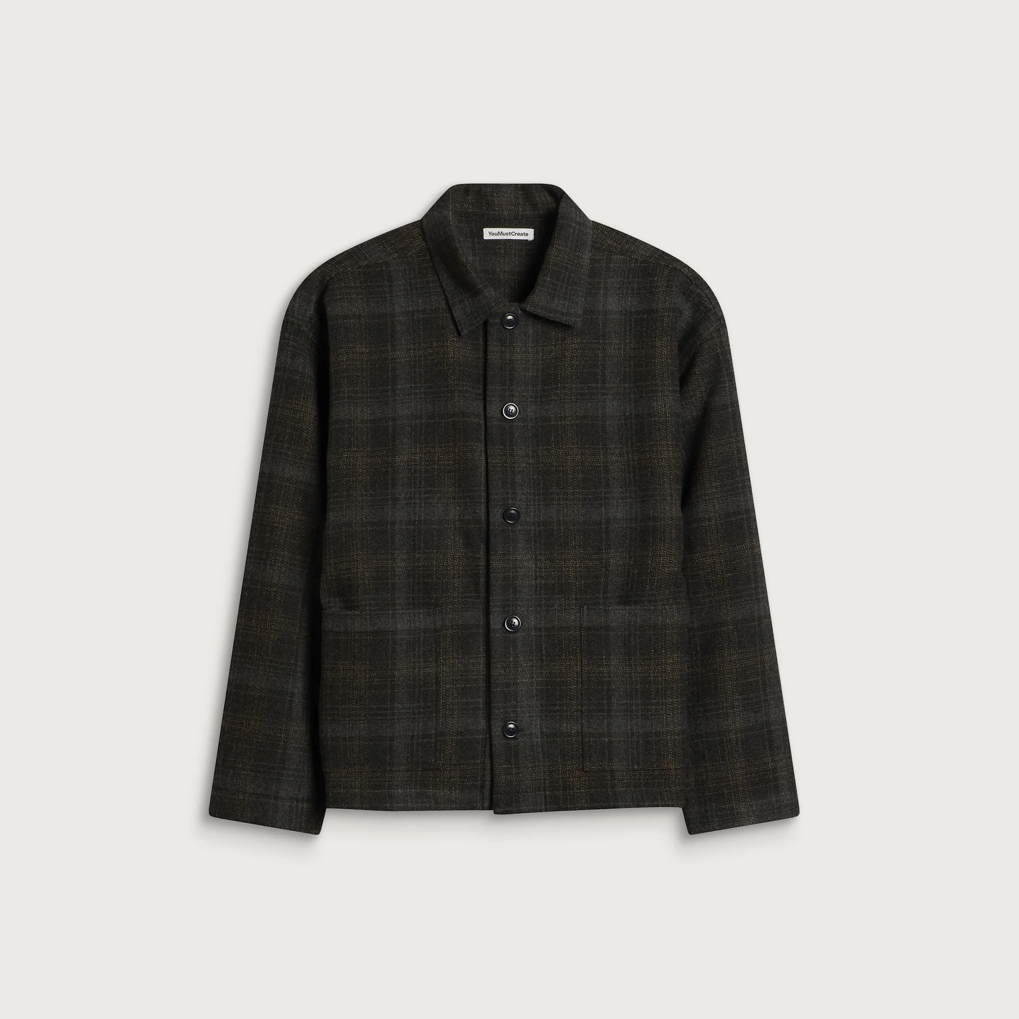 YMC Wool Check PJ Overshirt - 1