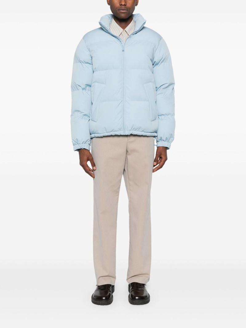 Sandro logo-lettering puffer jacket outlook