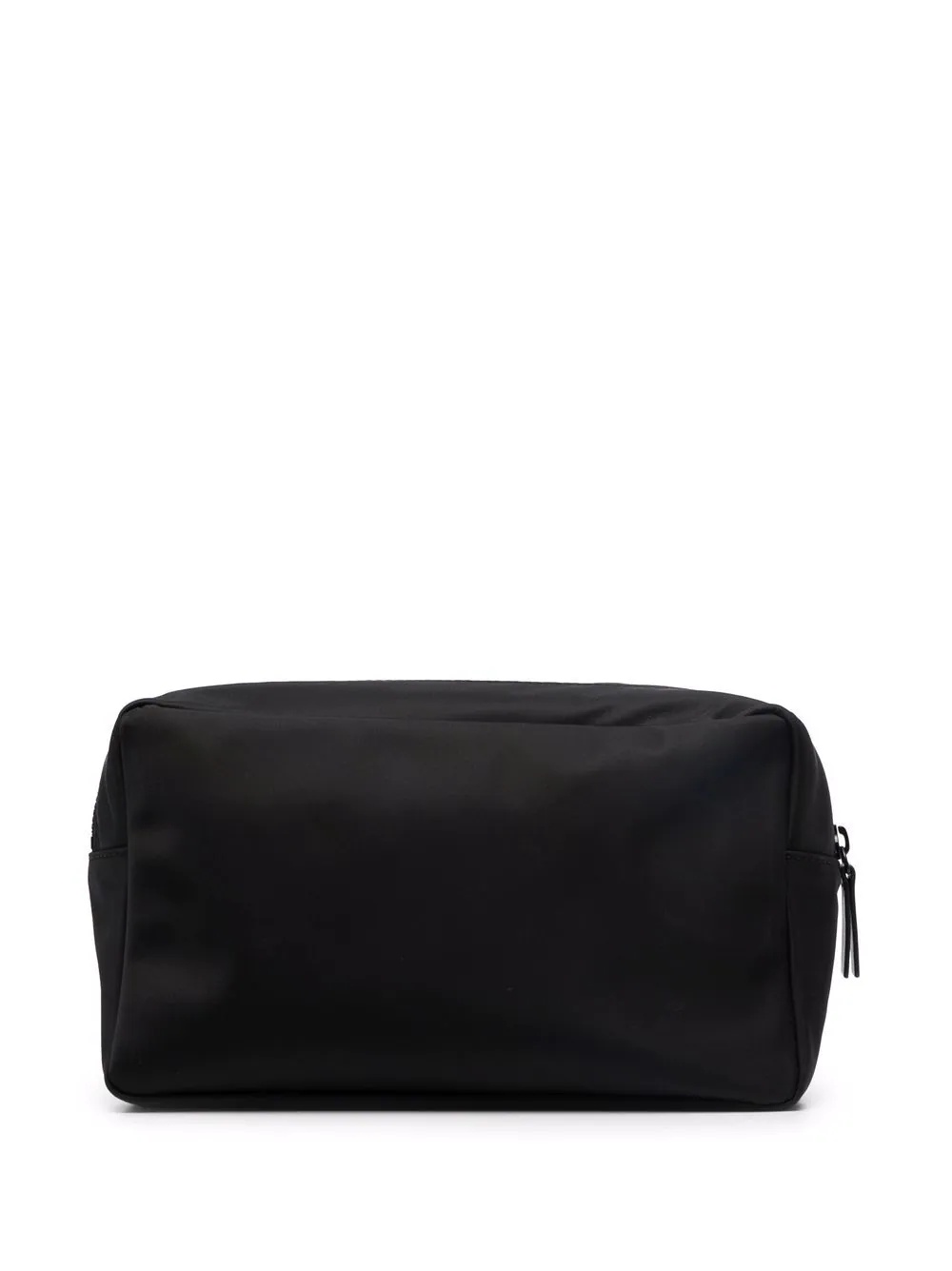 logo-print zipped wash bag - 2