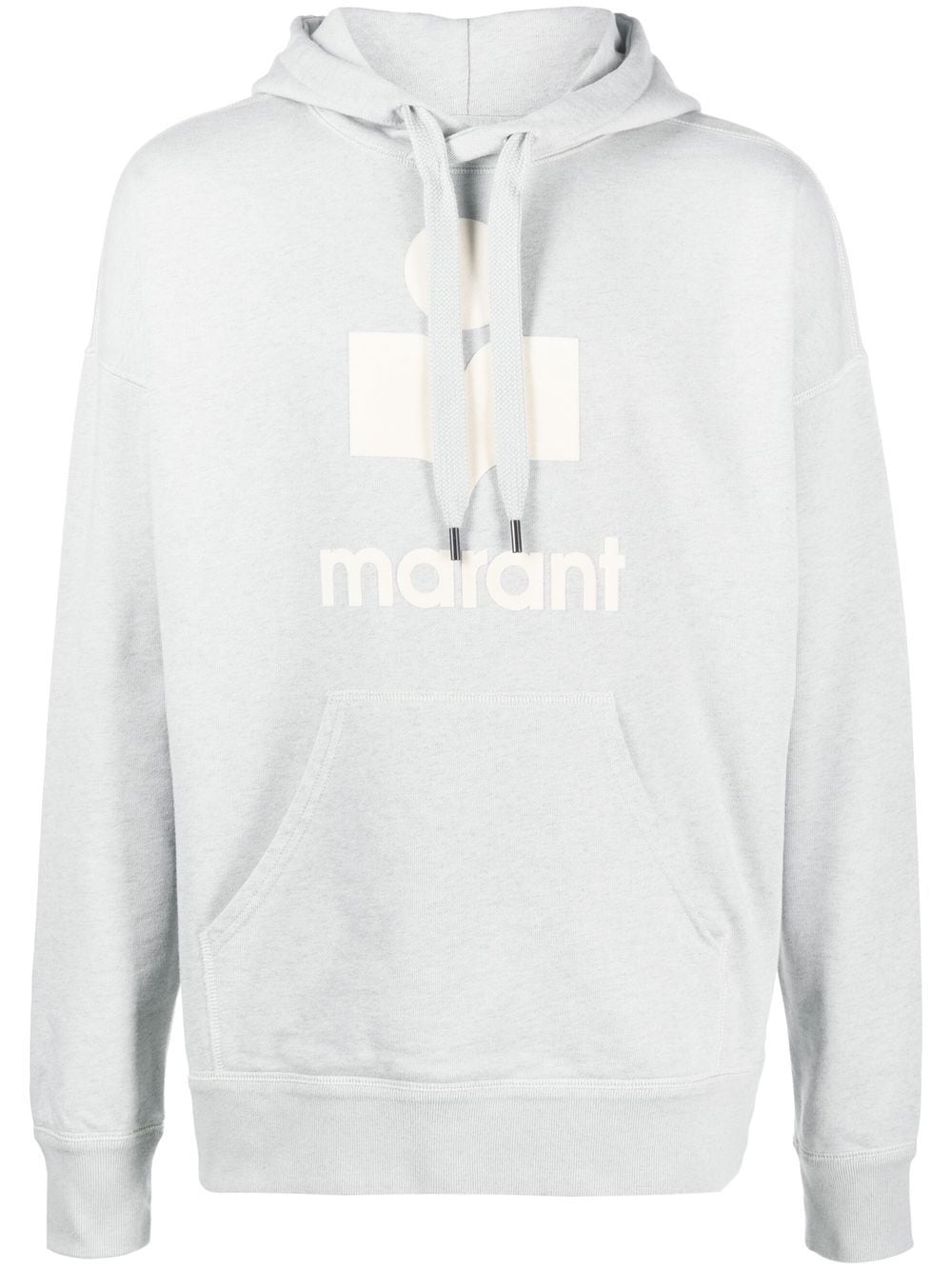 Miley flocked-logo hoodie - 1