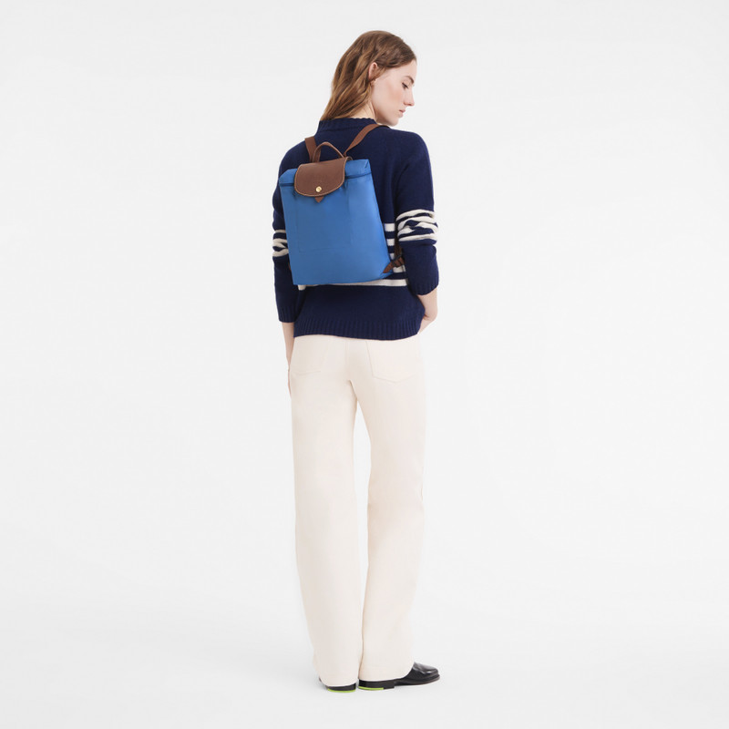 Longchamp Le Pliage Original Backpack Cobalt - Recycled canvas outlook