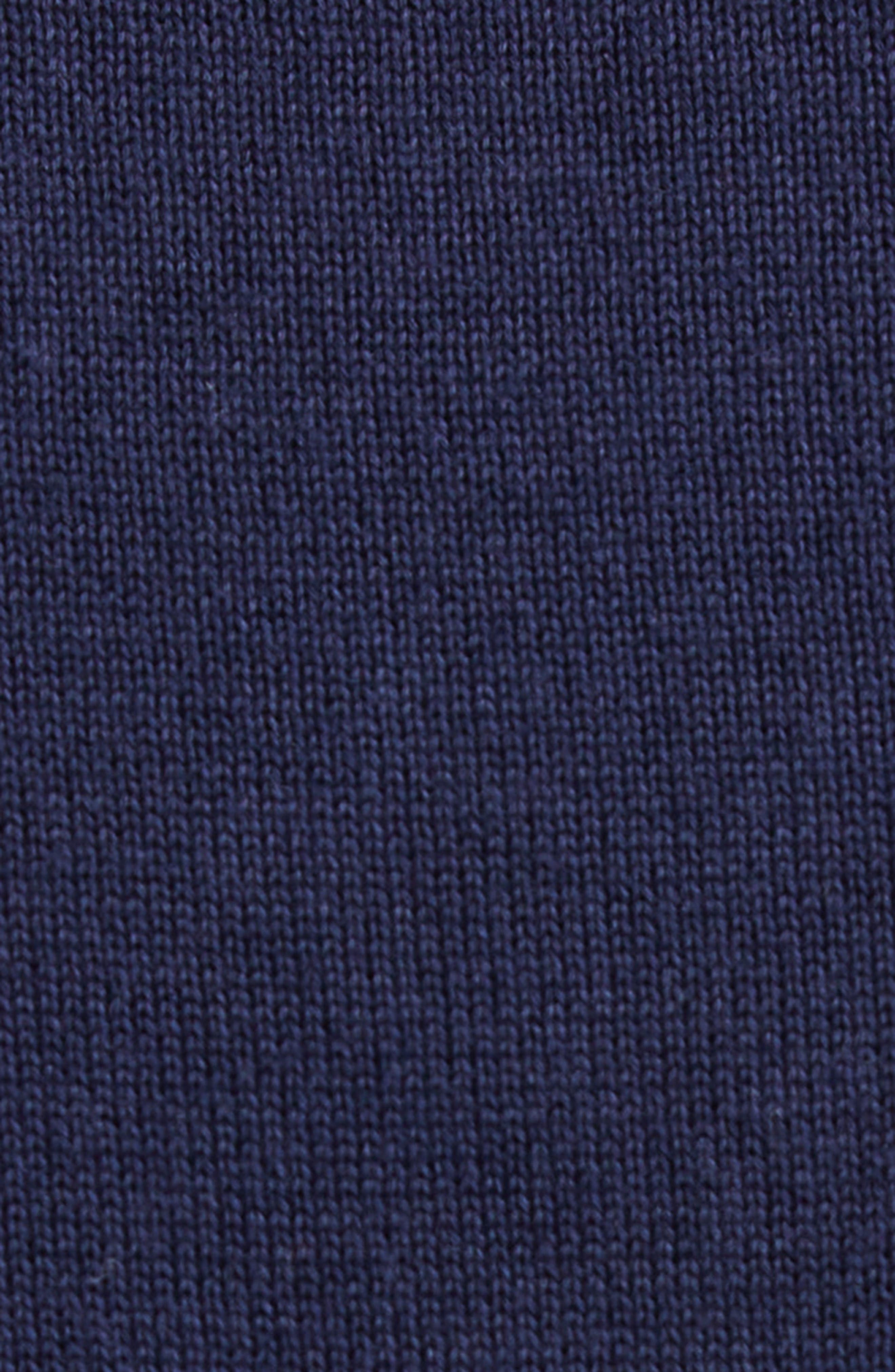 Thom Browne 4-Bar Crop Cotton Polo in Navy at Nordstrom - 7