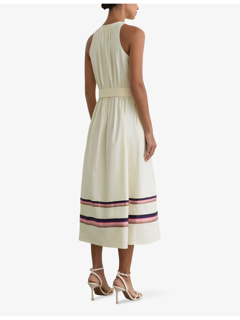 Sara Stripe-Print Stretch-Cotton Midi Dress 4