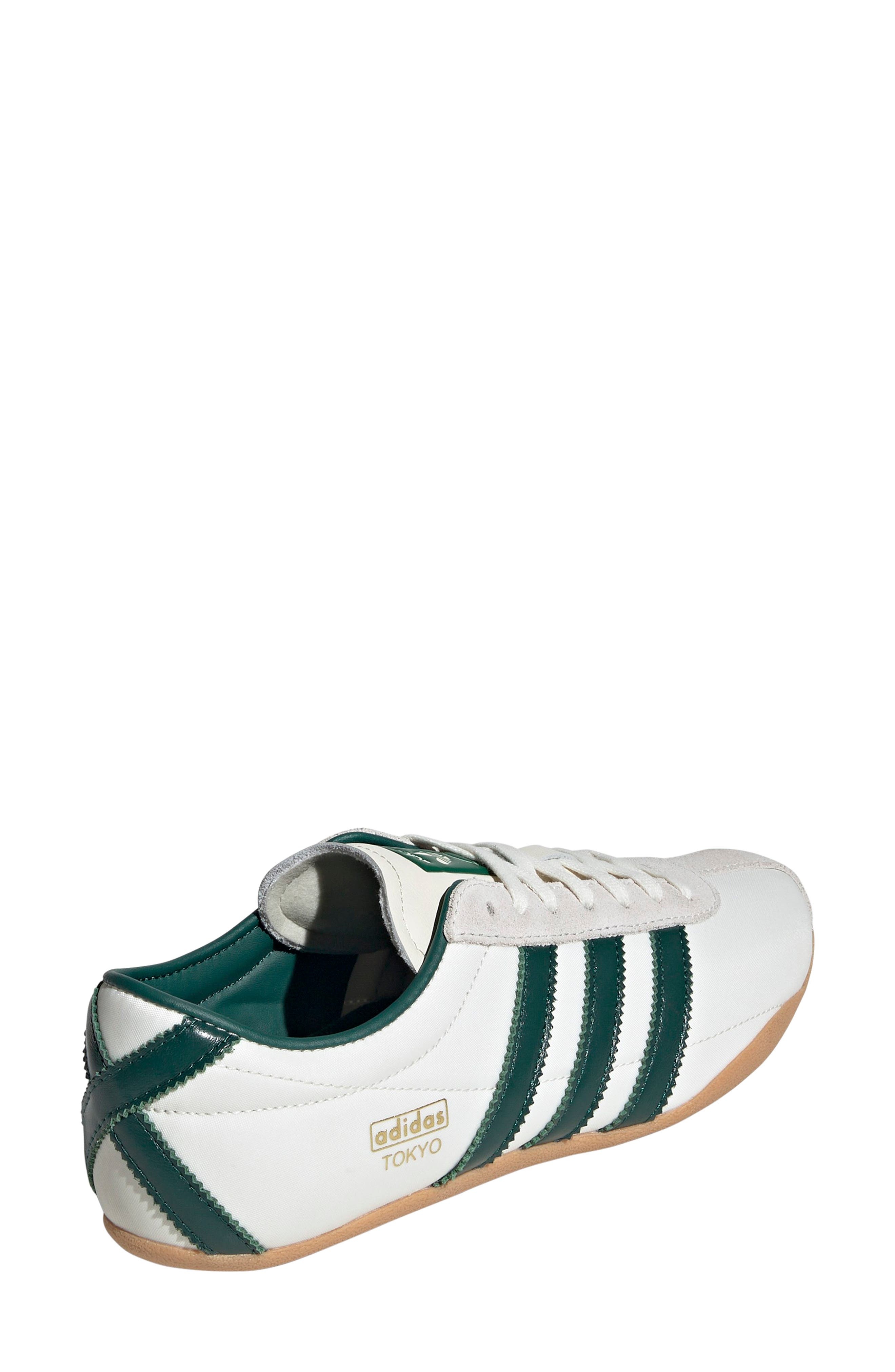 adidas Tokyo Low Top Suede Sneaker in Off White/Green/Gold at Nordstrom - 2