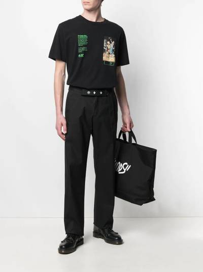 Off-White motif strap trousers outlook