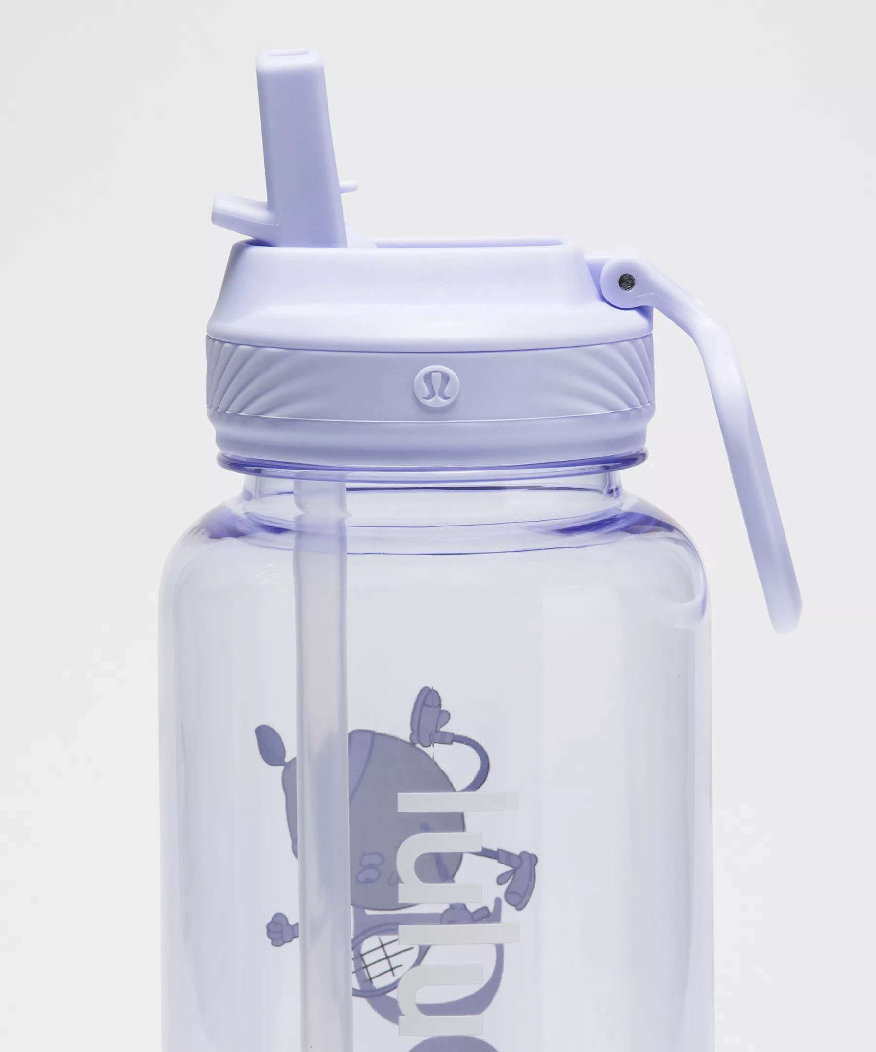 Back to Life Clear Bottle 32oz Straw Lid *Tennis Graphic - 3