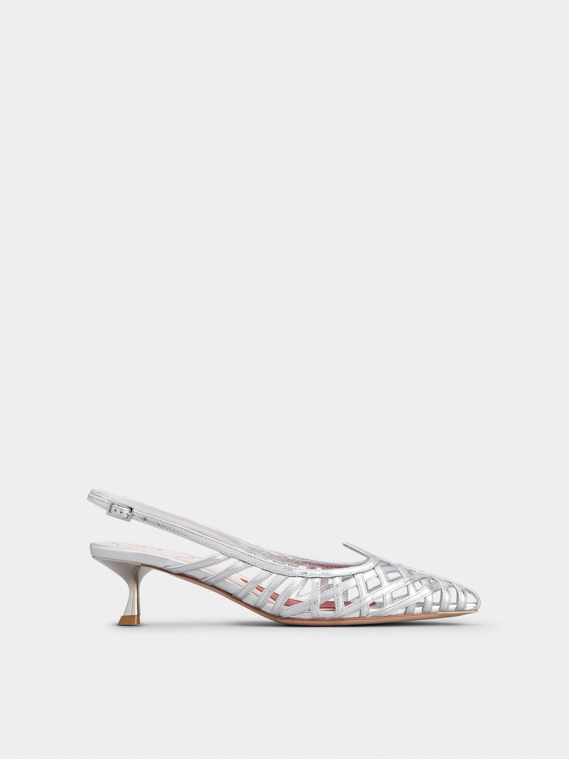 I Love Vivier Multistrap Slingback Pumps in Leather 1