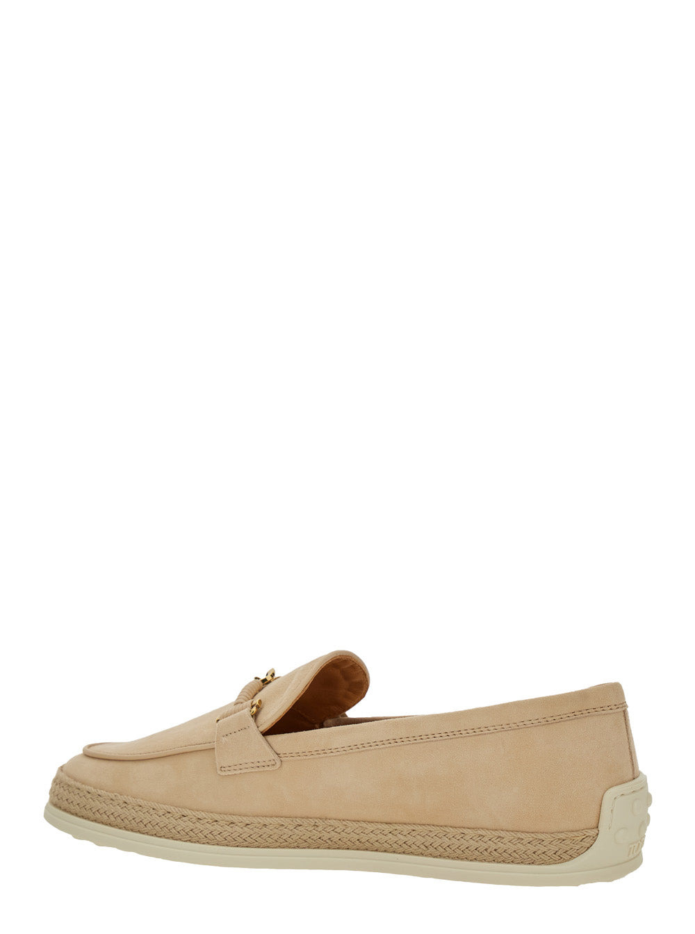 Tod's Women Beige Loafers With Cord Detail In Leather Woman - 3
