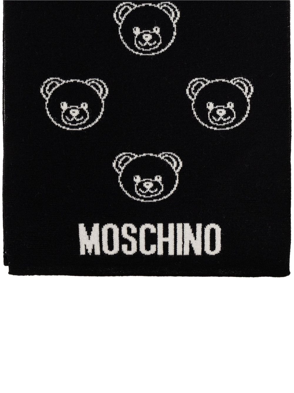 Teddy Bear-print scarf - 1