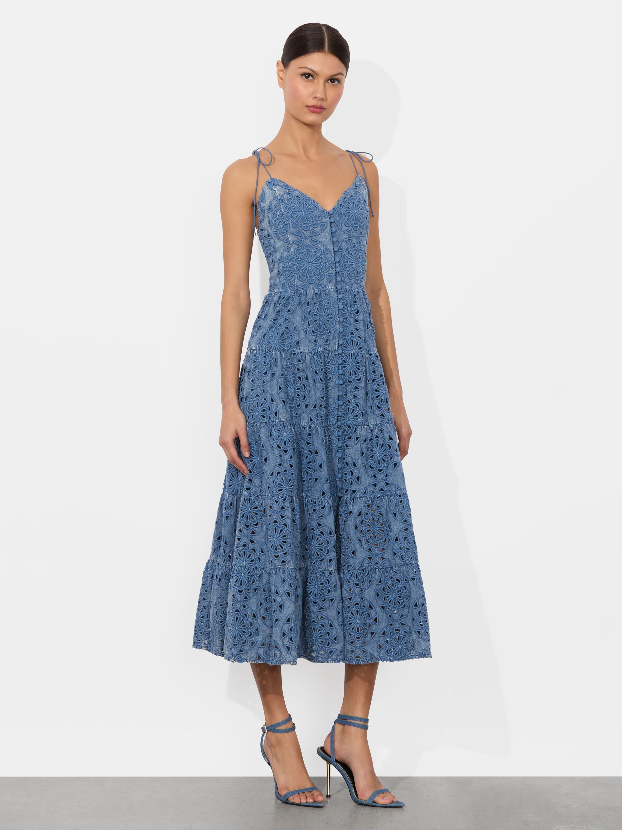 SHANTI TIERED MIDI DRESS - 5