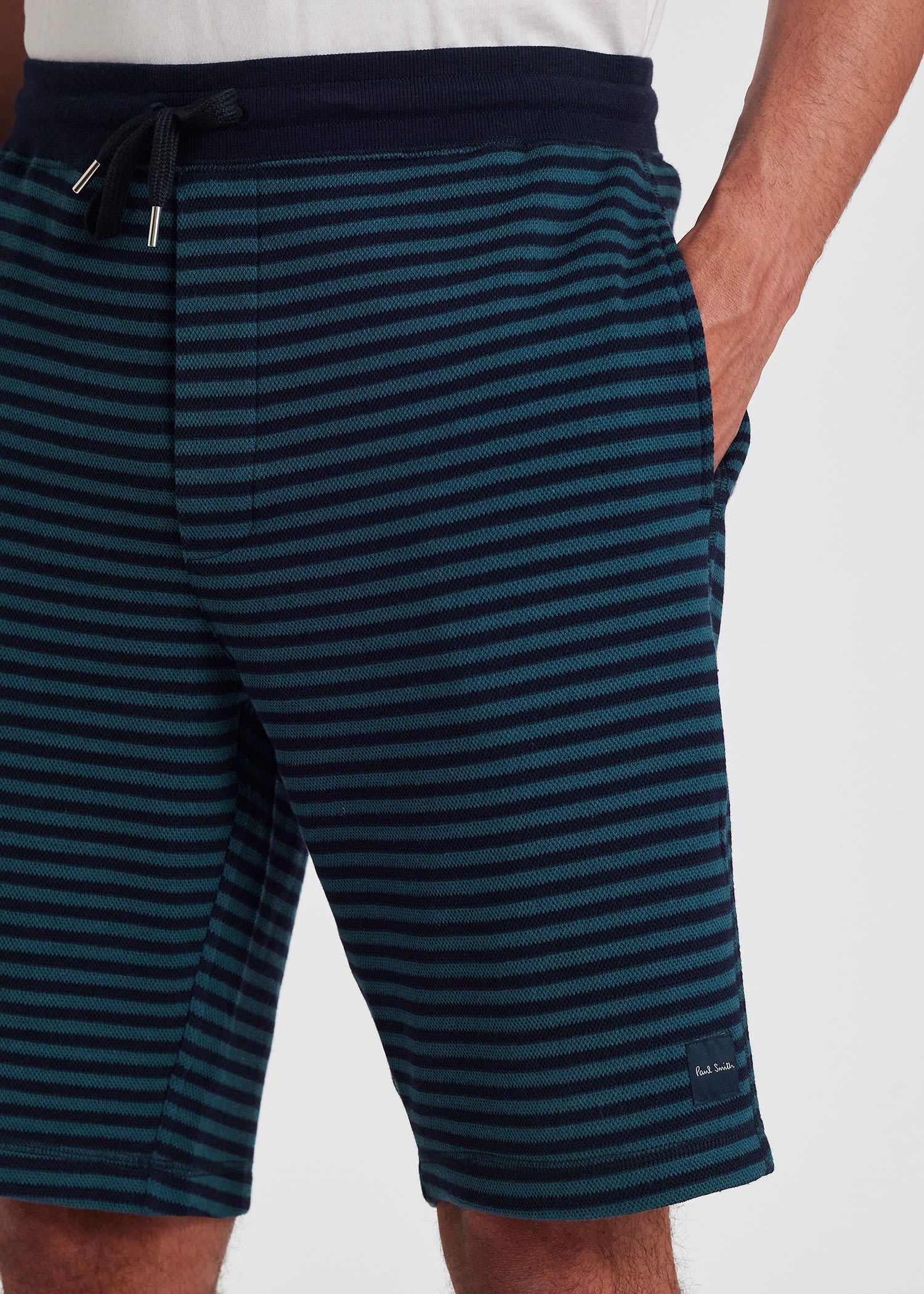 Stripe Jersey Lounge Shorts - 7