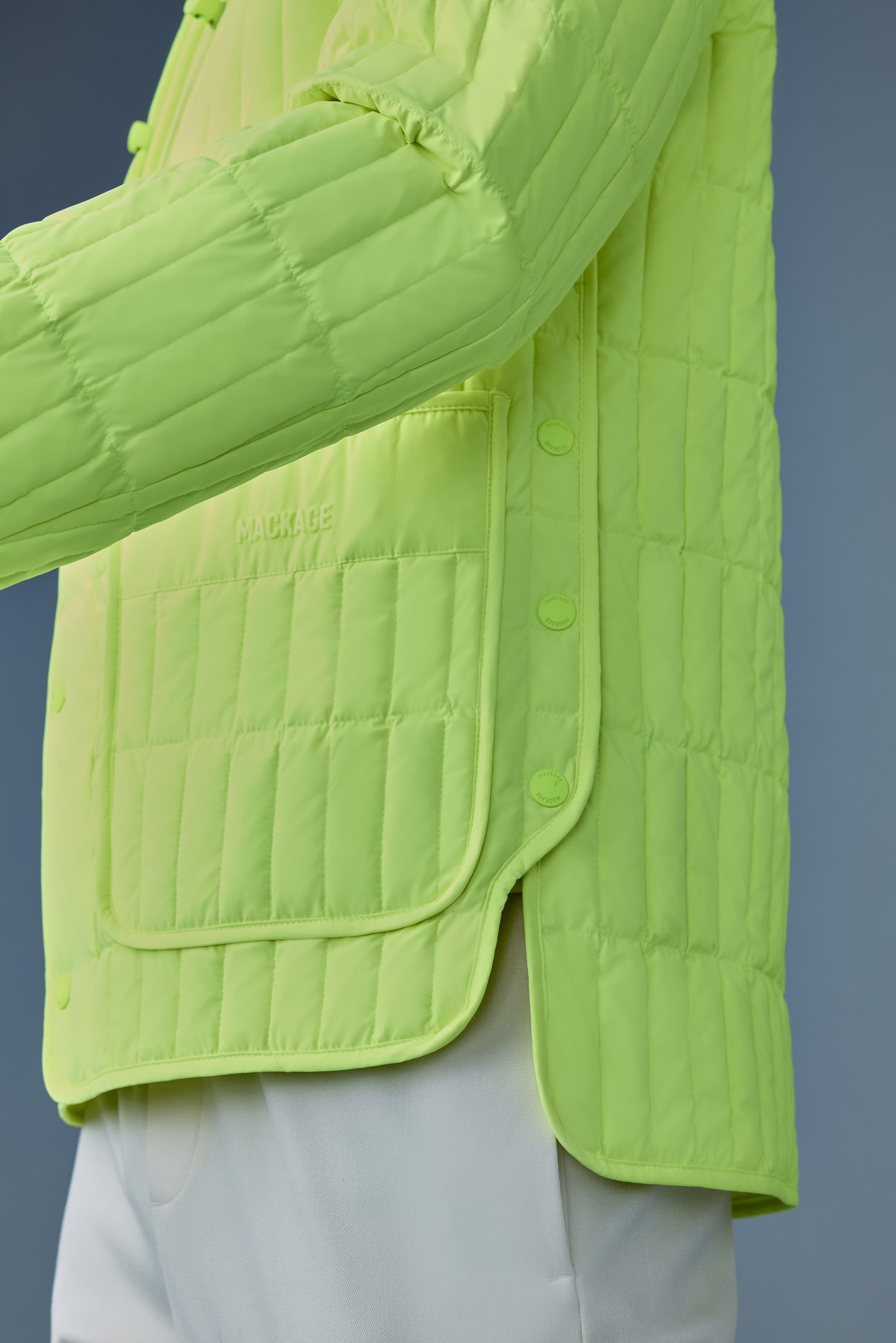 MILES Light Down Vertical Quilted Jacket - 5