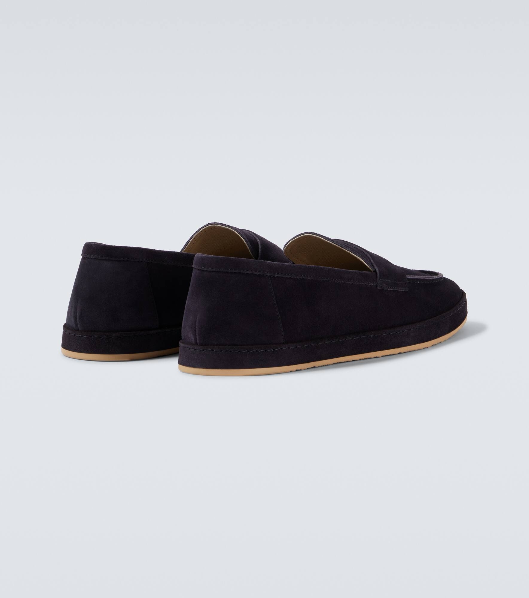 Suede penny loafers - 6