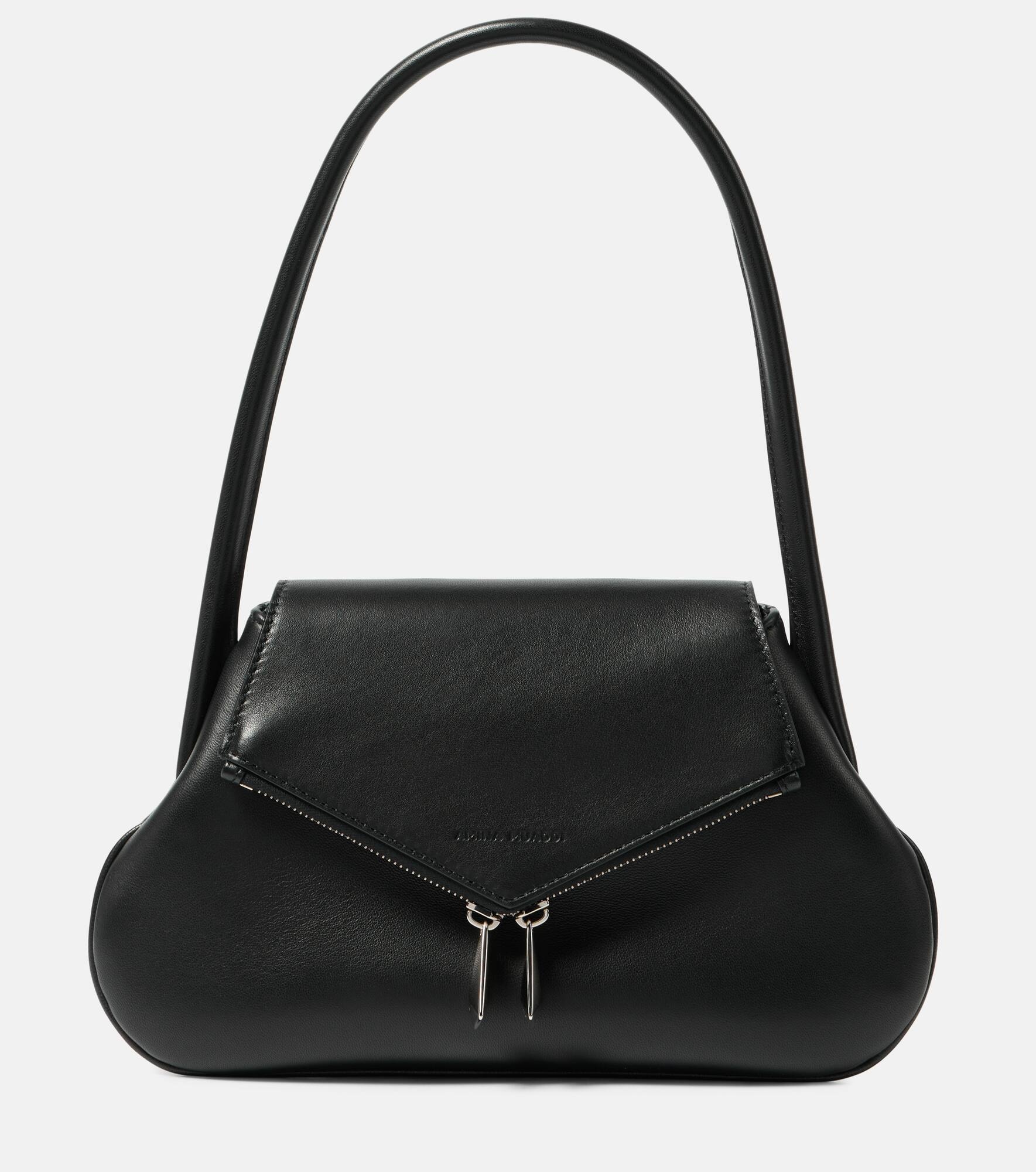 Gemini Flat leather shoulder bag - 1