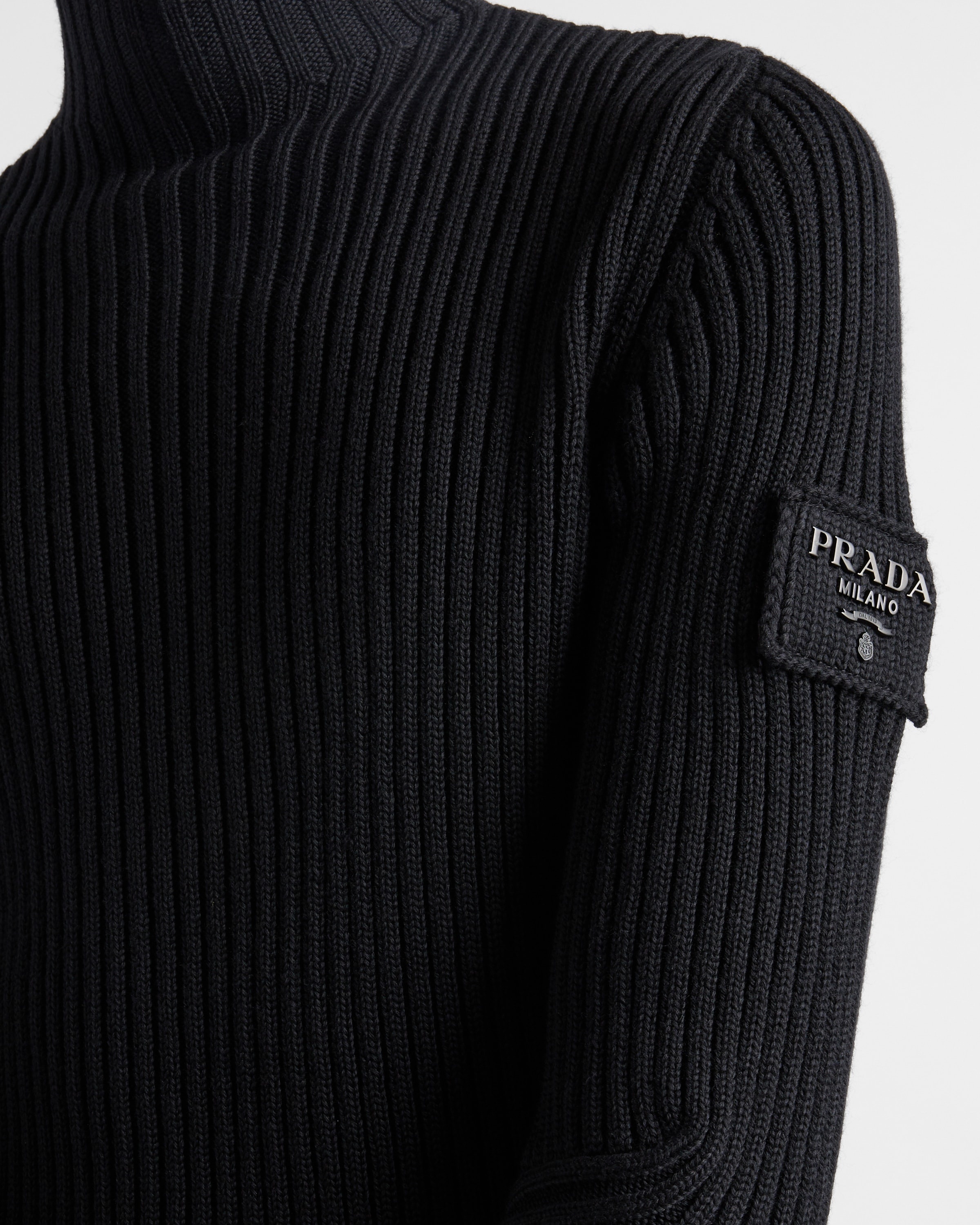 Wool mock turtleneck sweater - 6