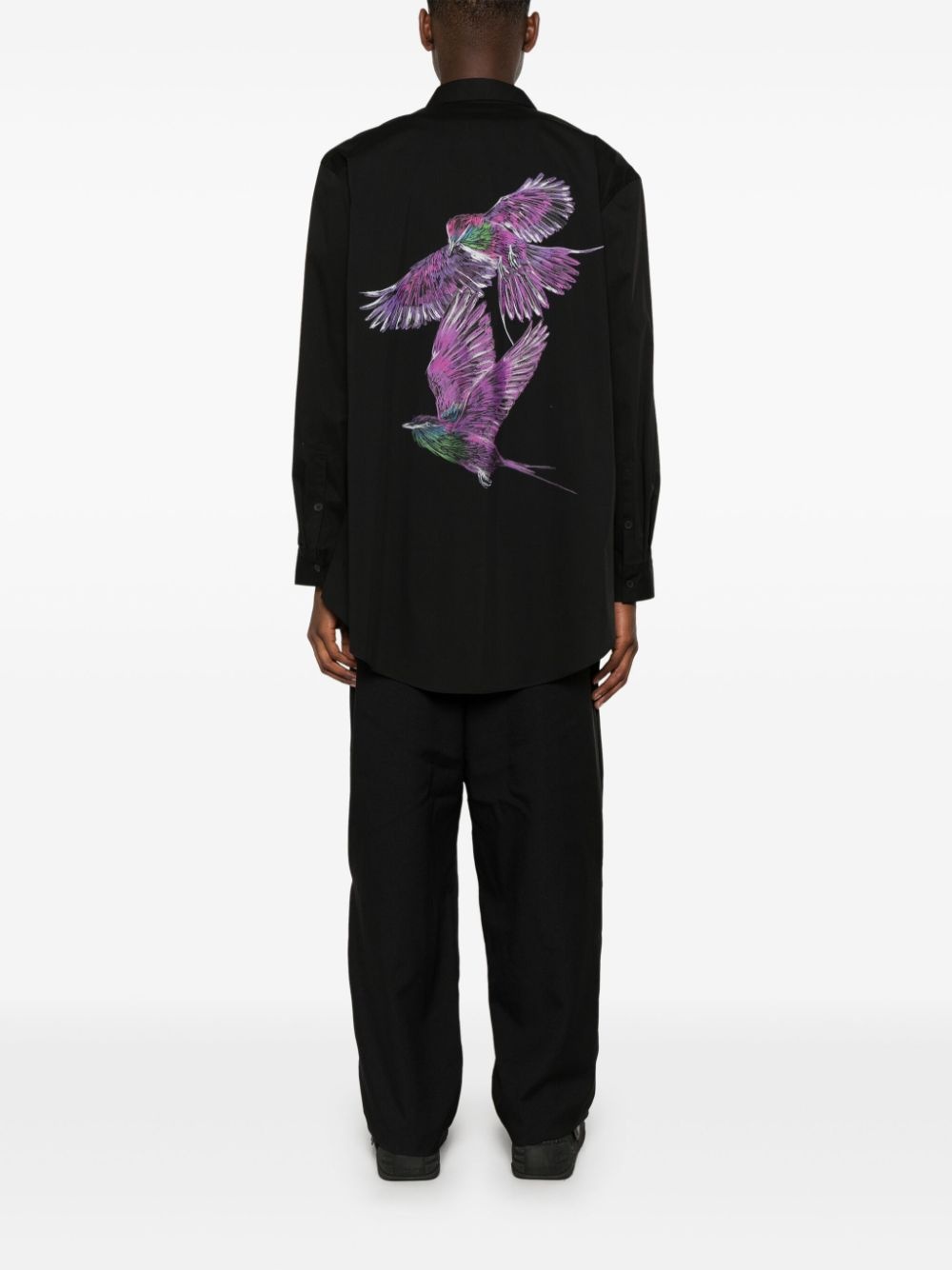 bird-illustration shirt - 2