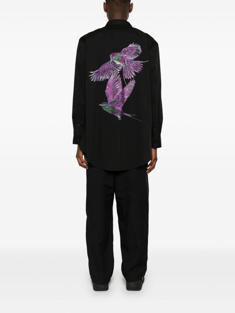 Y-3 bird-illustration shirt outlook