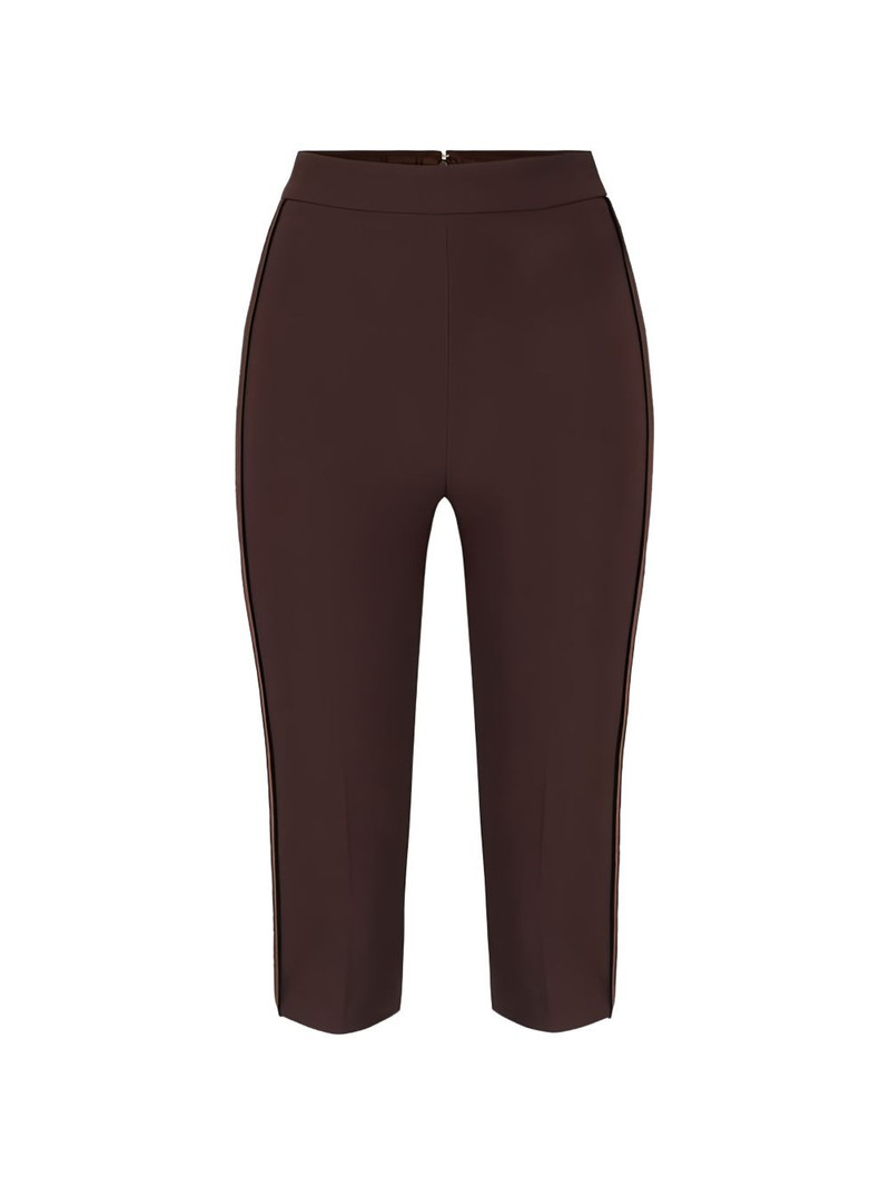 satin insert capri trousers 1