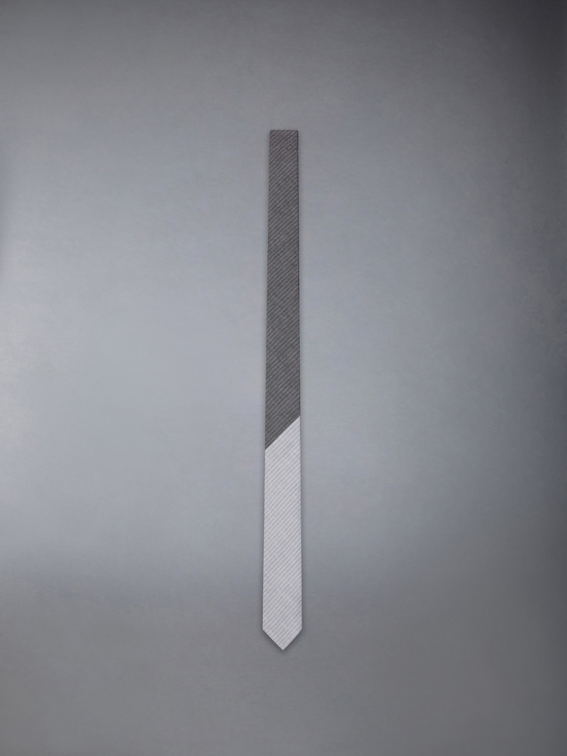 TONAL UNIVERSITY STRIPE LINEN COTTON TIE 1