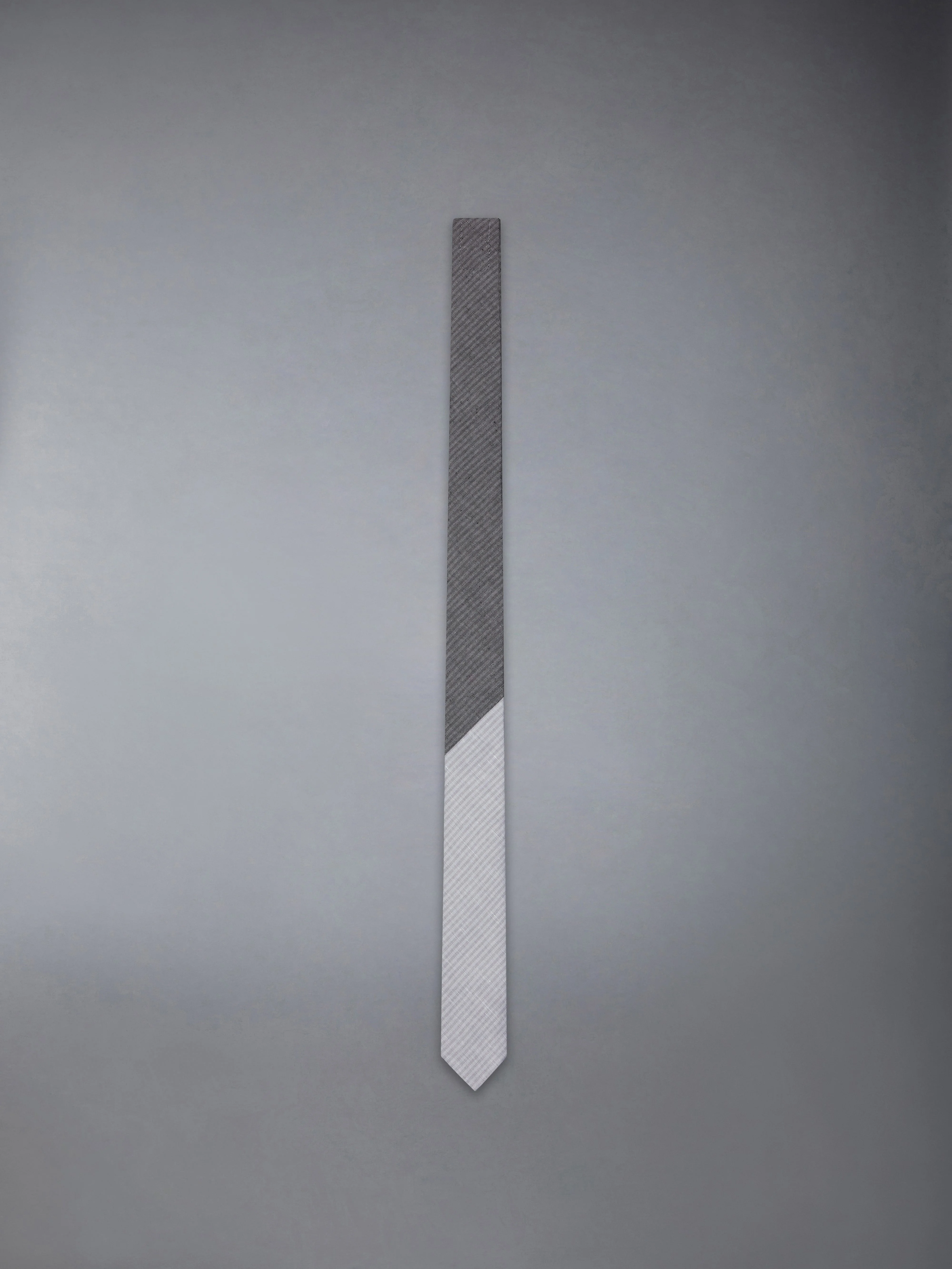 TONAL UNIVERSITY STRIPE LINEN COTTON TIE - 1