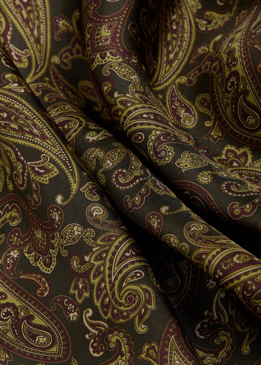 Saint Laurent Carre Paisley-print Silk Scarf - 3