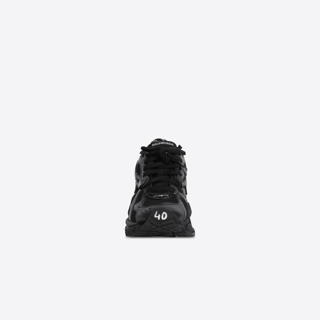 Women's Runner Sneaker in Black - 3