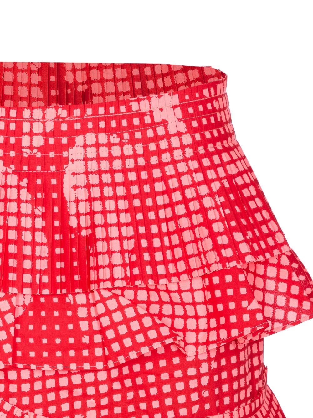 asymetrical layered mini skirt - 4