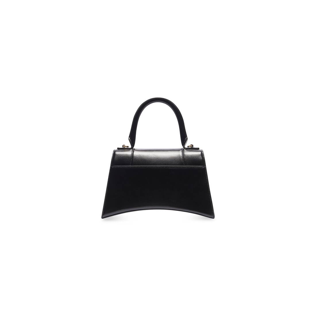 Women's Hourglass Small Handbag Box in Black - 3