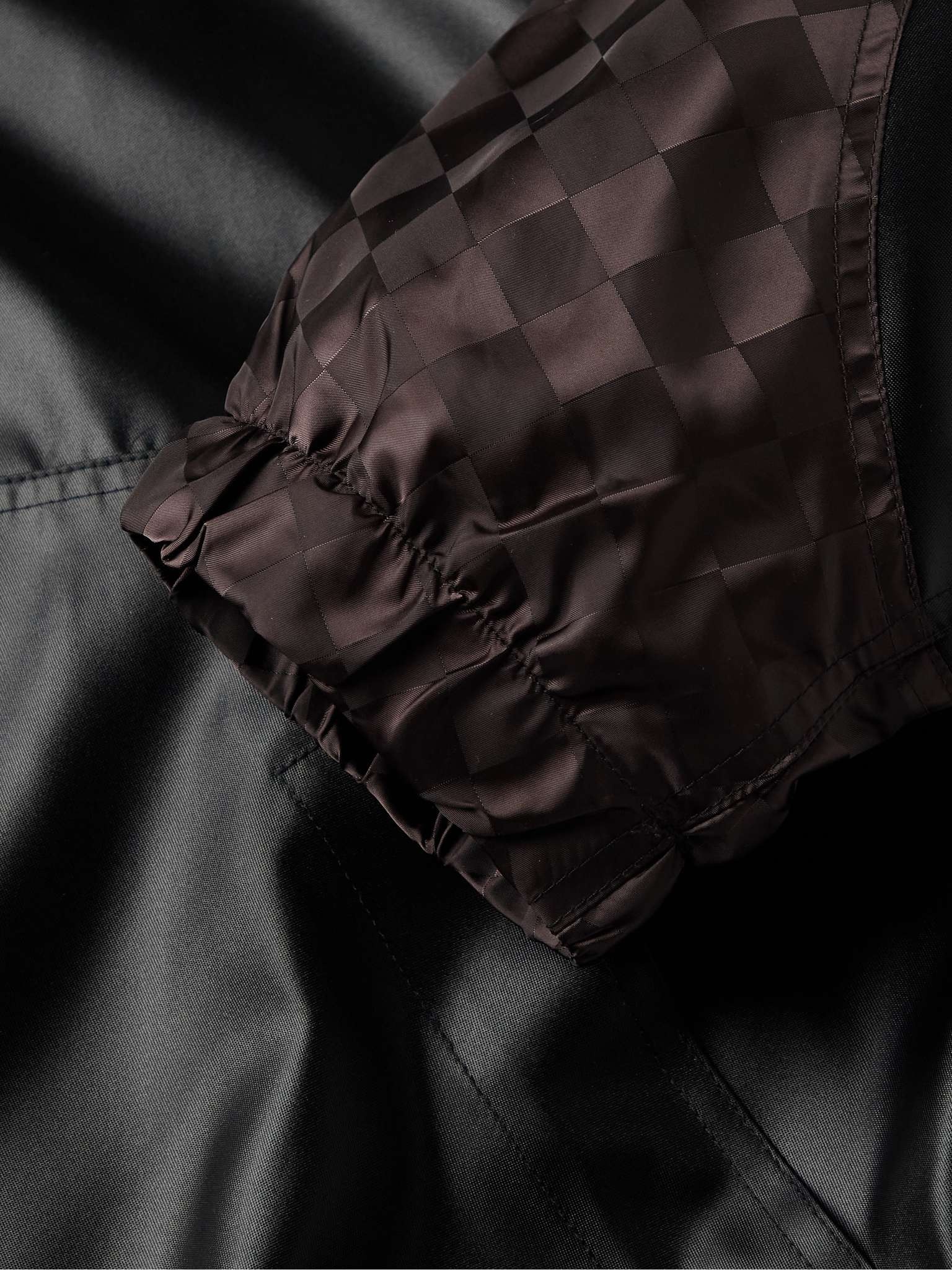 Shell and Checked Nylon-Jacquard Track Jacket - 3