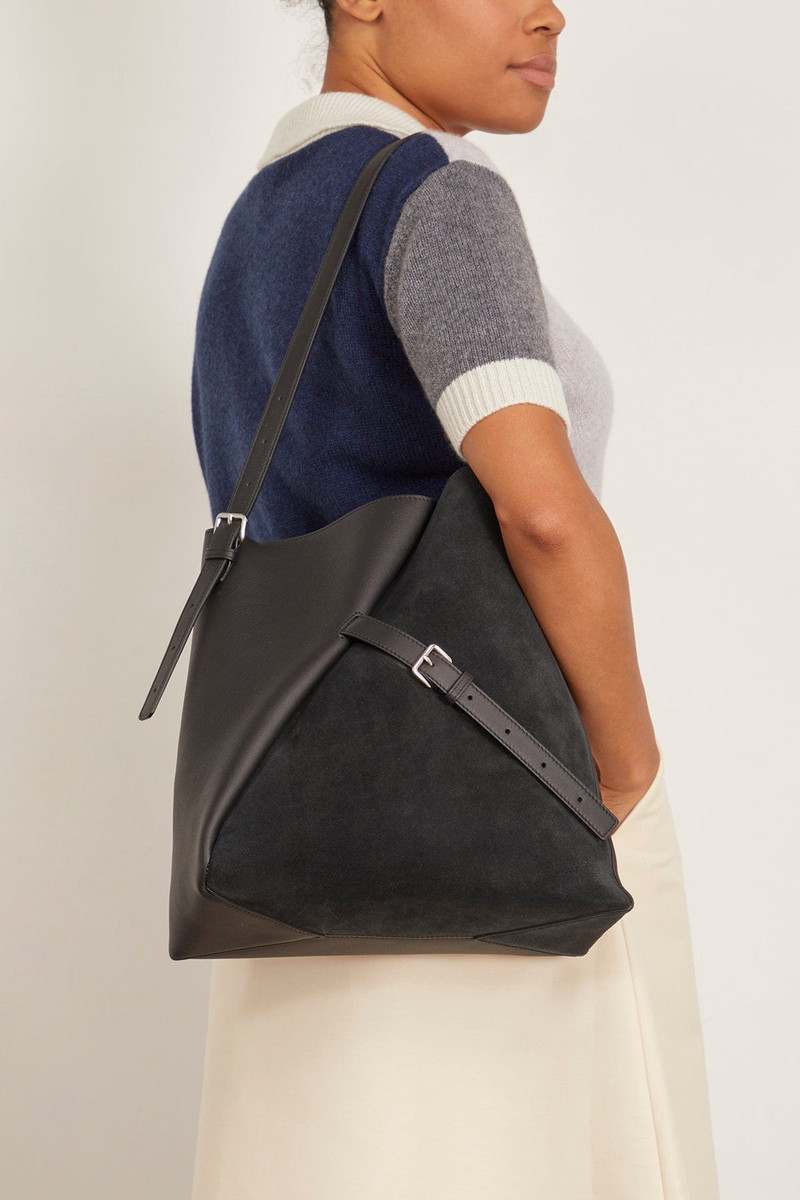 Marni Reverse Hobo Bag in Black outlook