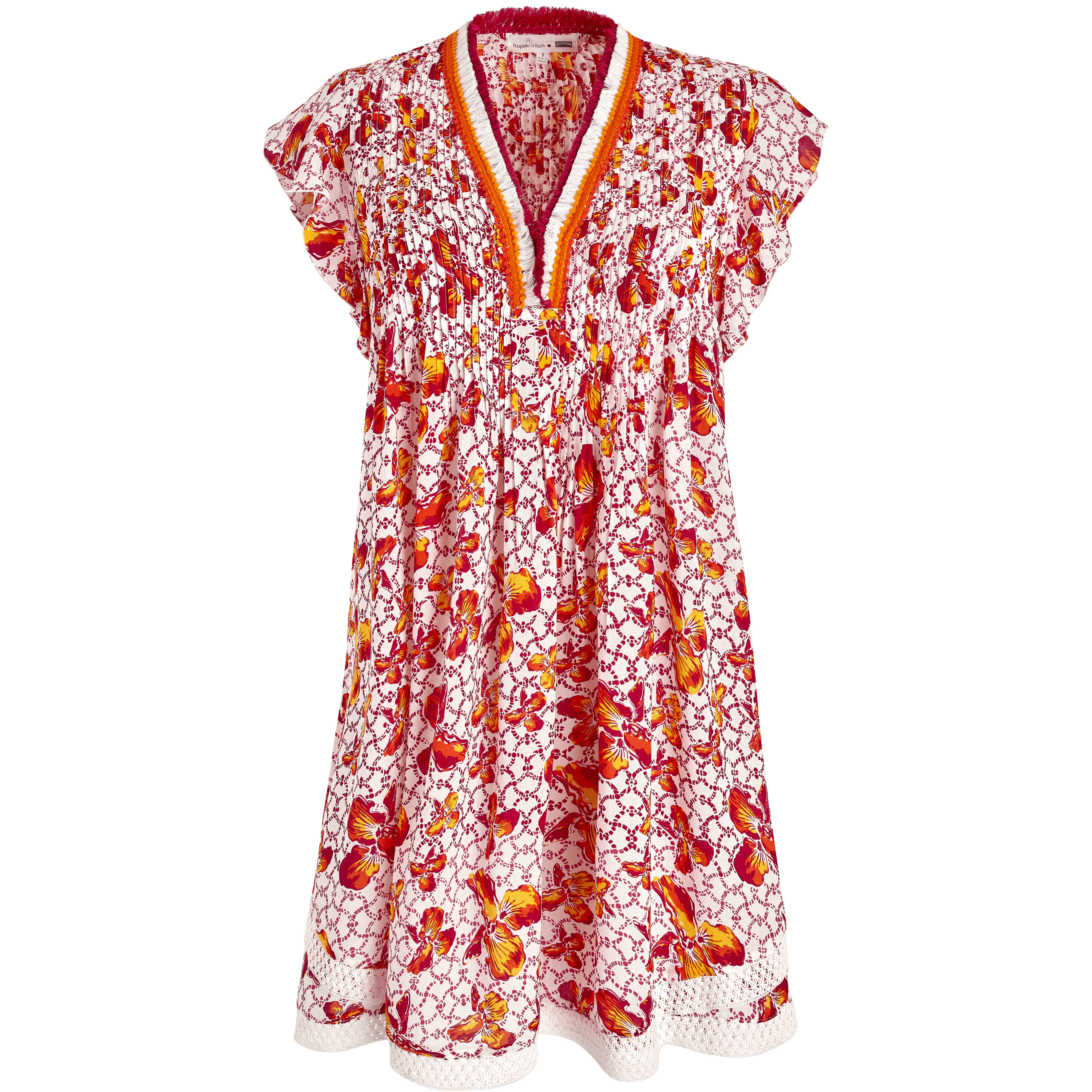 Women Mini Dress Iris Lace- Vilebrequin x Poupette St Barth - 1